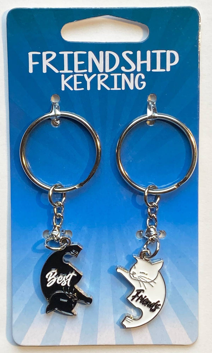 Cat keyrings / Domestic house cat charms. Kitten collar charms & keychains.  black, ginger, white.. — Sketched by Ste