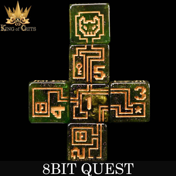 8BIT Quest - 11 Dice Set