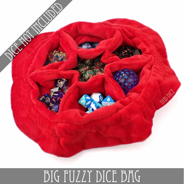 Big Fuzzy Dice Bag - 6 Colors: Tan