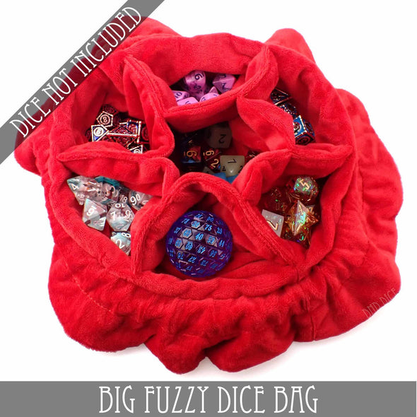 Big Fuzzy Dice Bag - 6 Colors: Tan