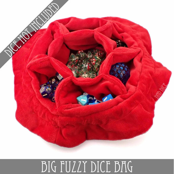 Big Fuzzy Dice Bag - 6 Colors: Tan