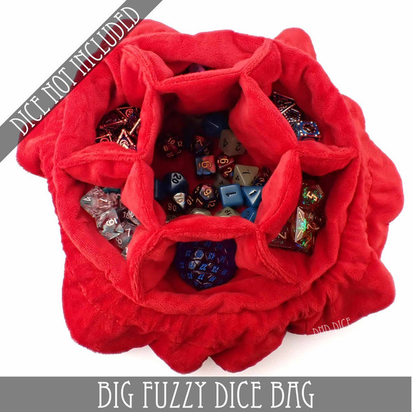 Big Fuzzy Dice Bag - 6 Colors: Tan