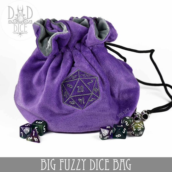 Big Fuzzy Dice Bag - 6 Colors: Tan