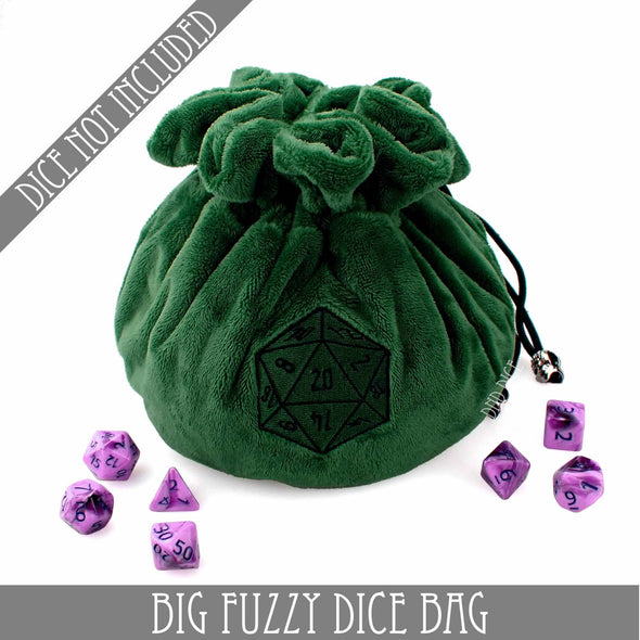 Big Fuzzy Dice Bag - 6 Colors: Tan