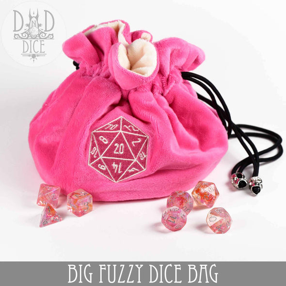 Big Fuzzy Dice Bag - 6 Colors: Tan