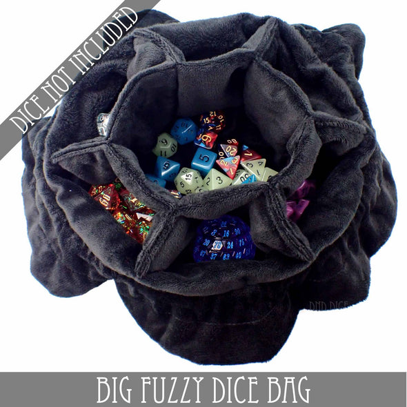 Big Fuzzy Dice Bag - 6 Colors: Tan