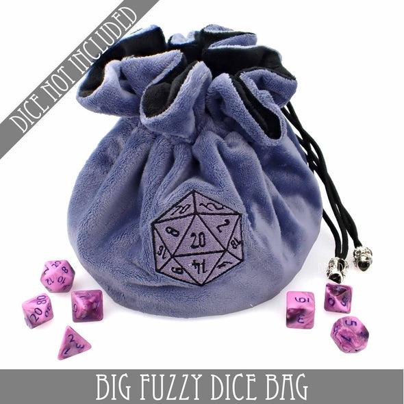 Big Fuzzy Dice Bag - 6 Colors: Tan