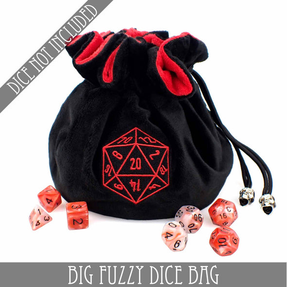 Big Fuzzy Dice Bag - 6 Colors: Tan