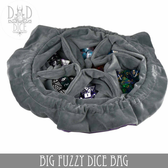 Big Fuzzy Dice Bag - 6 Colors: Tan