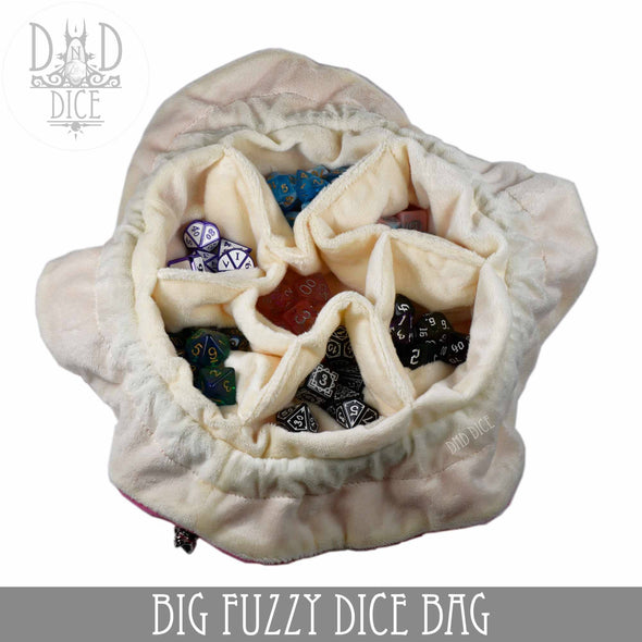 Big Fuzzy Dice Bag - 6 Colors: Tan