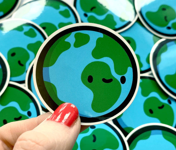 Mini Earth Vinyl Sticker