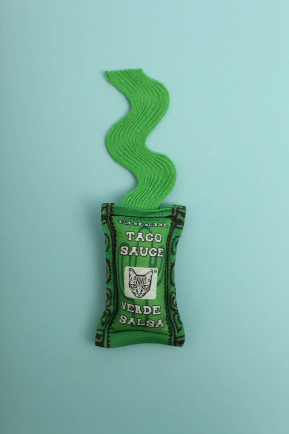 Salsa Verde Taco Sauce Cat Toy