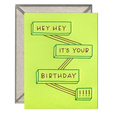 Hey Hey Birthday - greeting card
