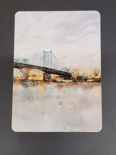 Watercolor Magnet - Ben Franklin Bridge