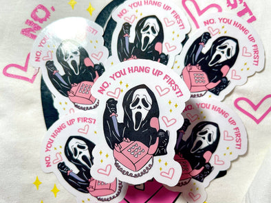 Valentines Day Scream Horror Sticker | Valentines Day Gift