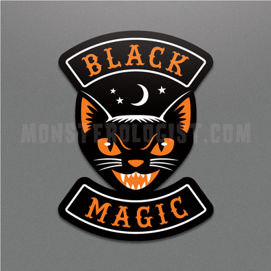 Black Magic Motorcycle Club Halloween Sticker