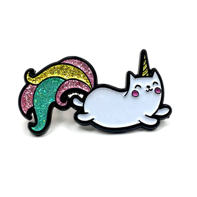 Rainbow Unicorn Cat Enamel Pin