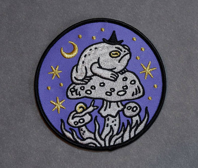 Grumpy Toad Witch - Embroidered Patch