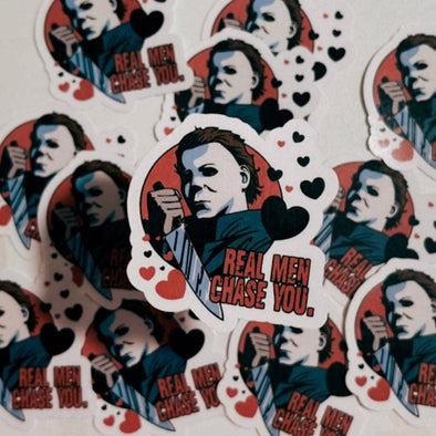 Valentines Day Michael Meyers Horror Sticker | Valentines Day Gift