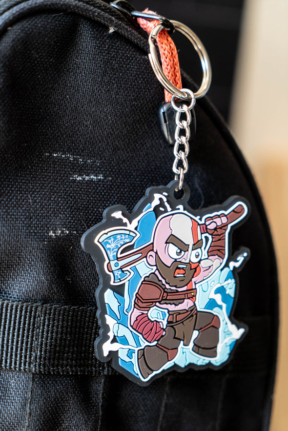Kratos Legendary Warrior PVC Keychain