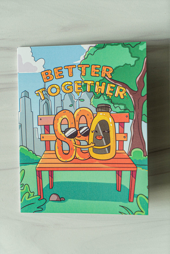 Better Together Pretzel & Mustard Greeting Card