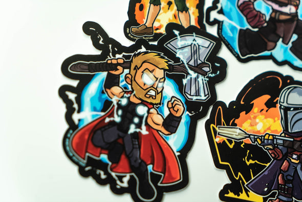 Axe Legendary Heroes Sticker 4 Pack