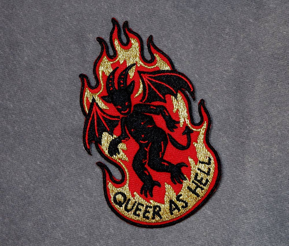Queer As Hell - Embroidered Patch