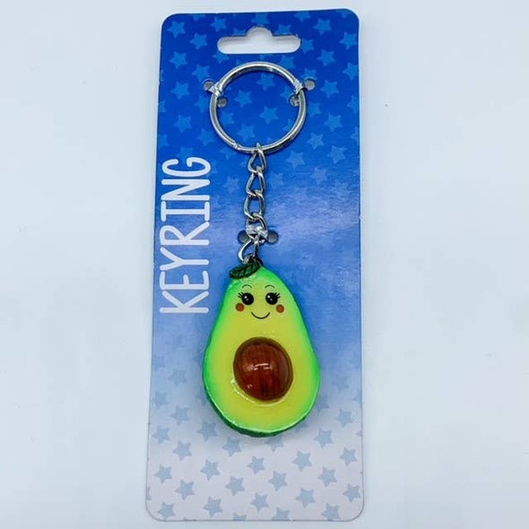 Avocado Poly-resin Keychain